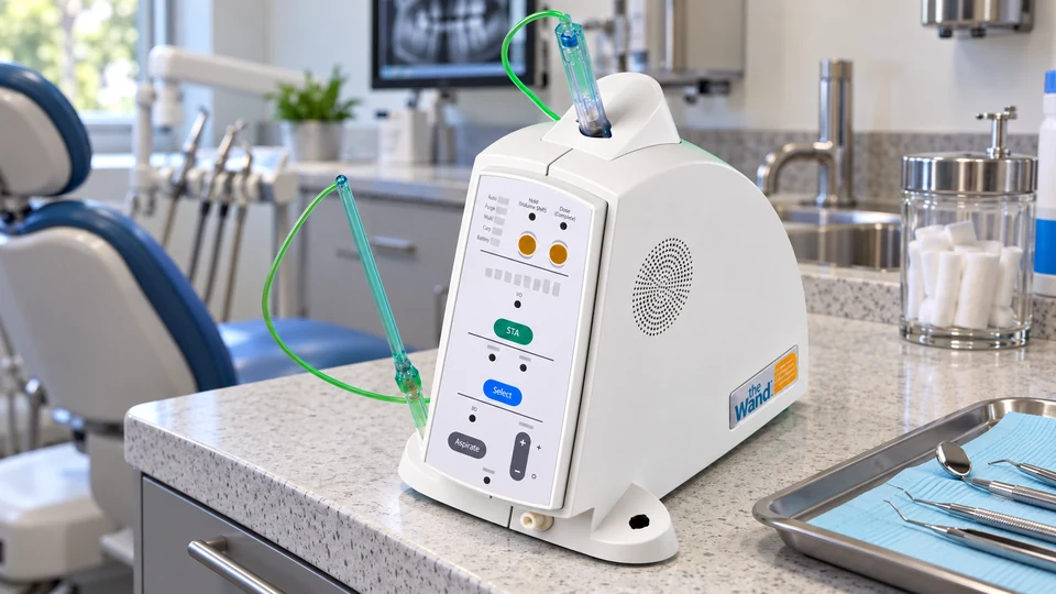 Computer-assisted dental anesthesia device