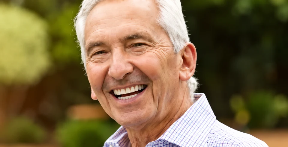 Patient smiling after restorative dental care