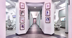 Practice interior corridor