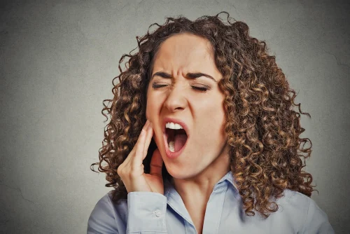 Patient with dental pain
