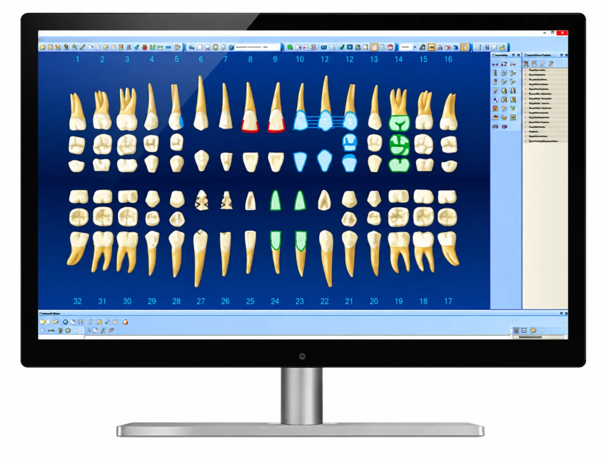 Dentrix electronic dental record tooth chart